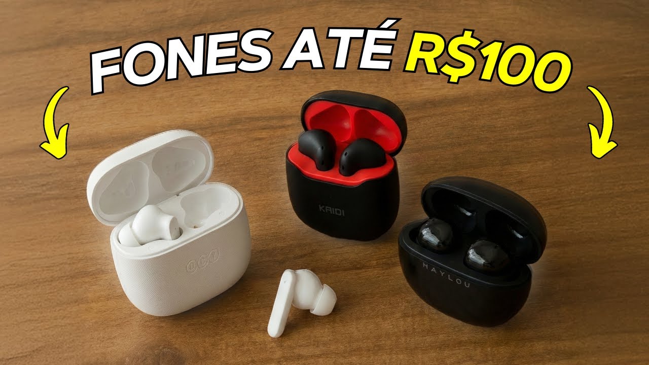 TOP 5 MELHORES FONES BLUETOOTH SEM FIO até 100 REAIS! (CUSTO BENEFÍCIO ...