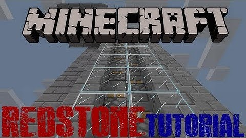 Minecraft: Redstone Tutorial - Fast Piston Elevator [1.6.2]