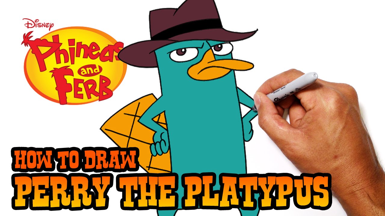 Perry the platypus drawing