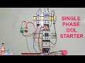 Single Phase Dol Starter Control Circuit Diagram