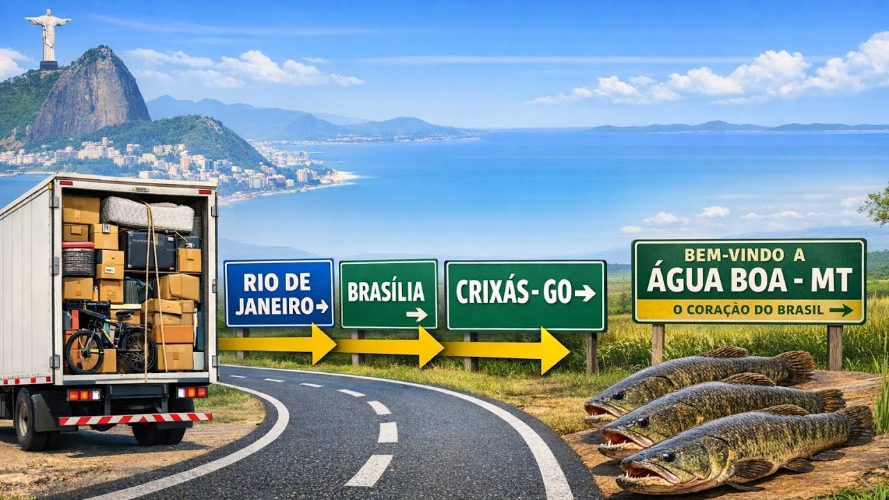 Levei a mudança de uma seguidora até o Mato Grosso 3 fretes, 5 cidades e pescaria #gordextransportes
