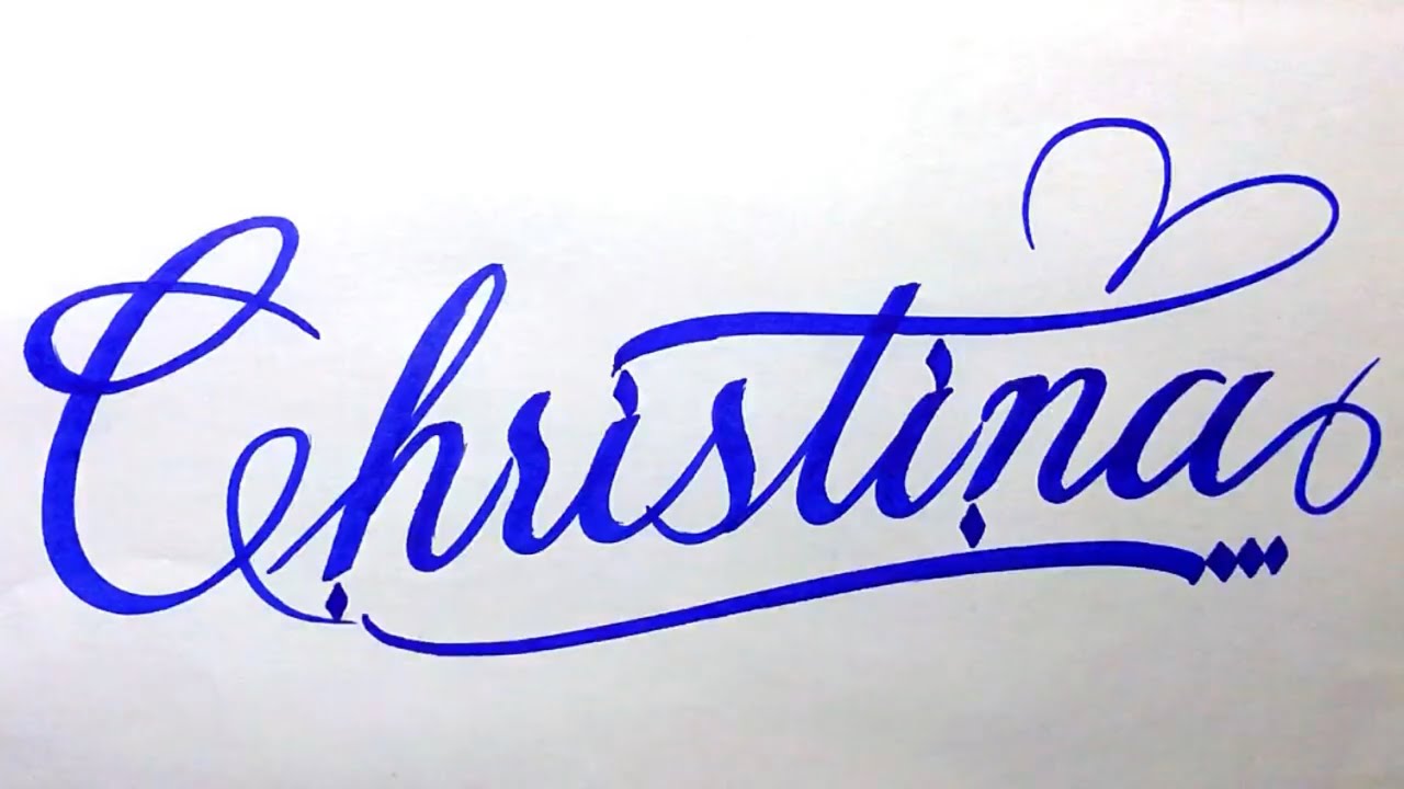 Christina Name Signature Calligraphy Status How To Cursive Write With Christina Name Signature Calligraphy Status How To Cursive Write With