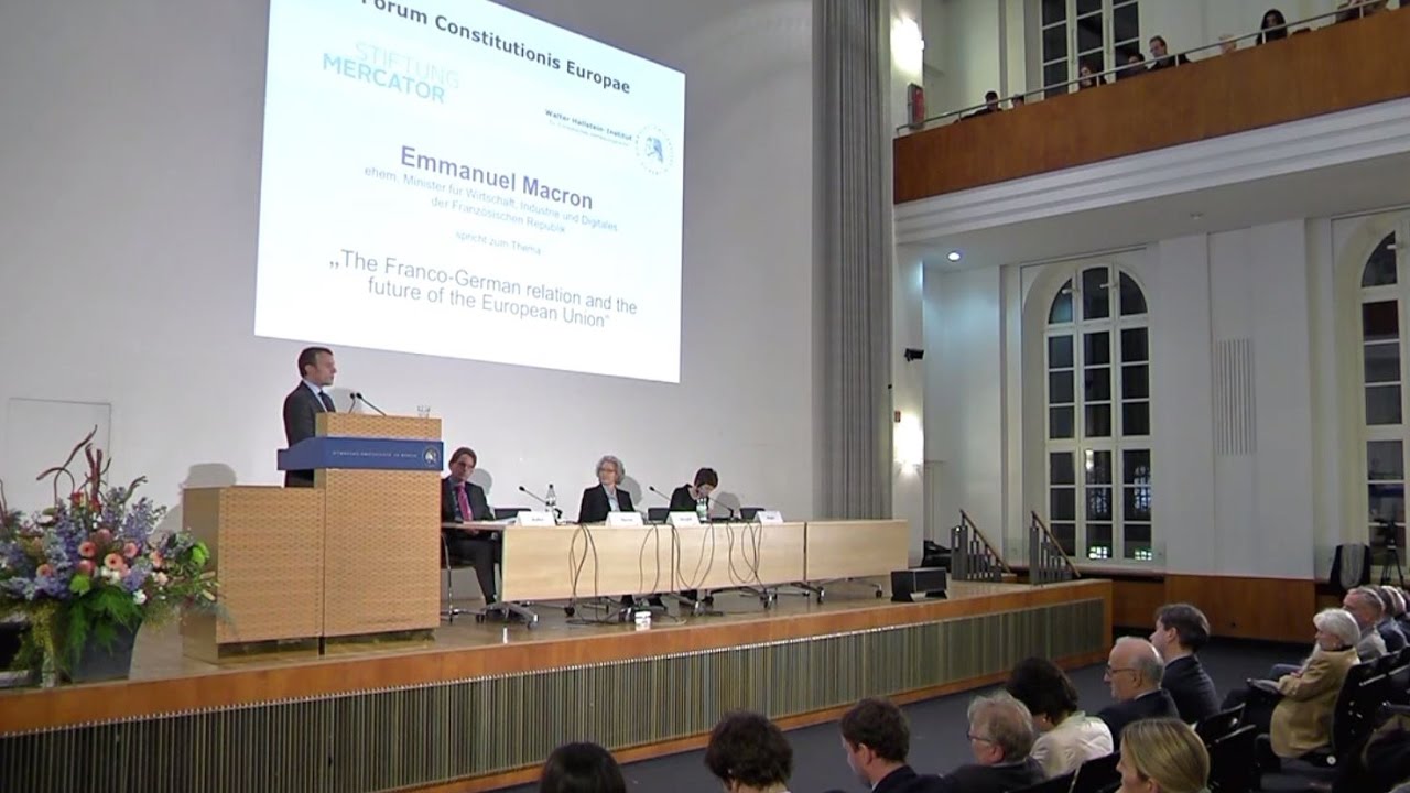 FCE-Vortrag von Emmanuel Macron