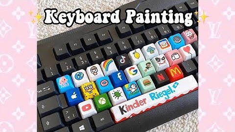 ✨Painting Keyboard Keys-FULL KEYBOARD ART COMPILATION✨