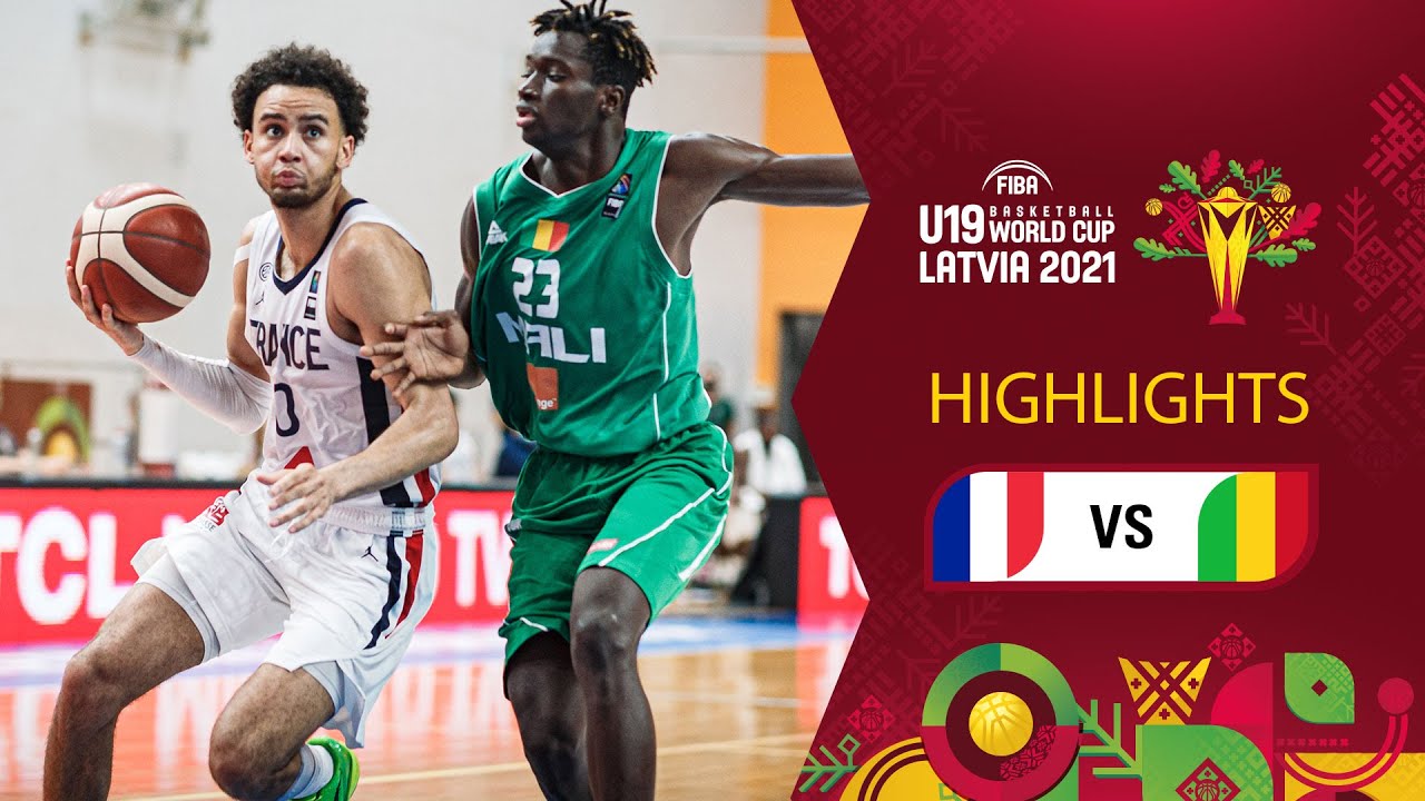 France Mali Full Highlights Round of 16 FIBA U19 Basketball