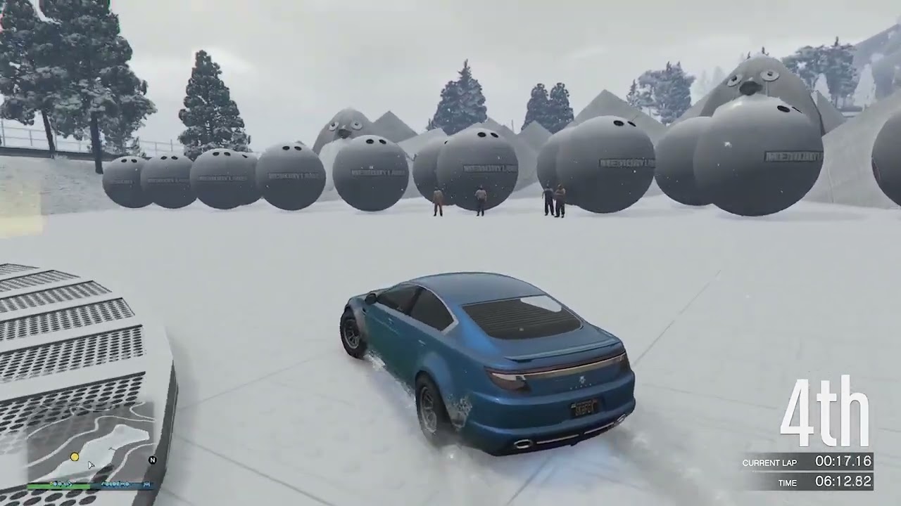 Random Al racing in the snow on CHAPMMAN's CHP Angry Birds R track with the CRE8 Crew.