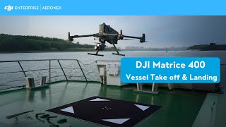 🚁 How does the #dji  #matrice400 take off and land on ships/vessels?