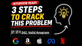 LeetCode 242 - Valid Anagram 🔤 | Solve in 3 Steps ⚡ | Easy Frequency Count Trick