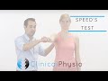 Speed's Test | Clinical Physio