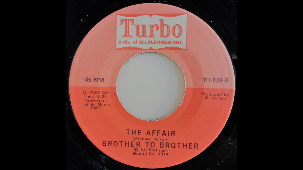 Brother To Brother - The Affair *Turbo Records* - YouTube