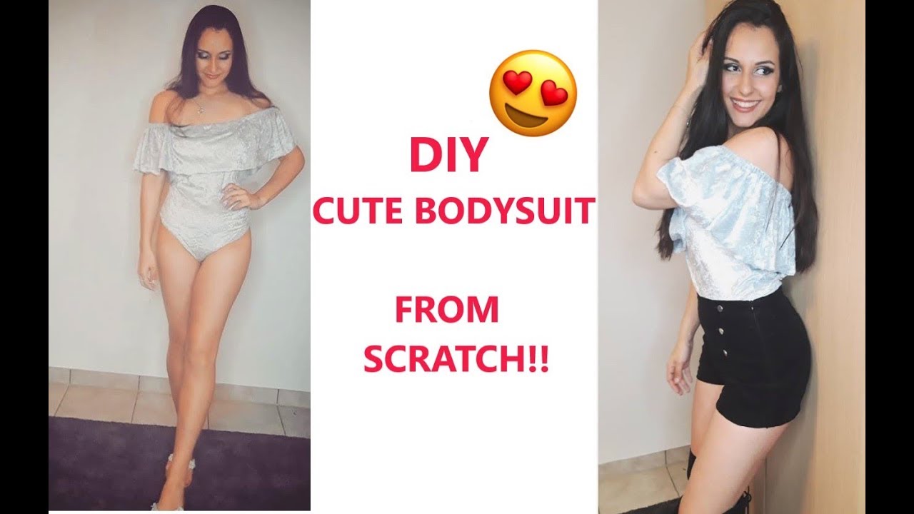 DIY FASHION BODYSUIT TUTORIAL FROM SCRATCH !! CUTE, ELEGANT AND SEXY