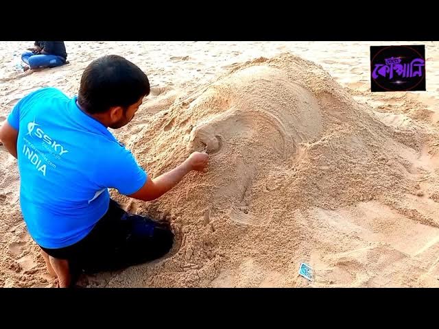 Andres Amador leads massive sand art project at Swami's Beach