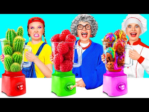 Me vs Grandma Cooking Challenge | Smart Gadgets vs Hacks