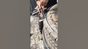Tire repair: removing and replacing tire sidewall