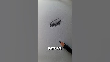 Drawing Closed Eyes with Eyelashes #art #shorts #foryou #tutorial #satisfying #howto #draw #eye