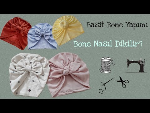 BONE NASIL DİKİLİR? BONE YAPIMI 2 | BAĞLAMALI/ FİYONKLU BONE DİKİMİ| Elif Uzuner