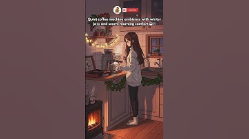 Quiet coffee machine ambience with winter jazz and warm morning comfort ☕️❄️