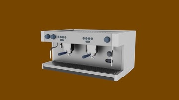 Coffee Machine⎪3D Model Rendering in 360°