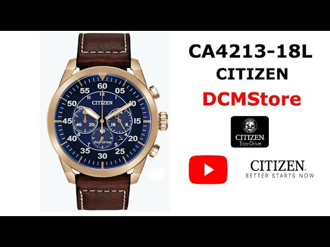 CA4213-18L Citizen Avion Rose Gold Blue Dial