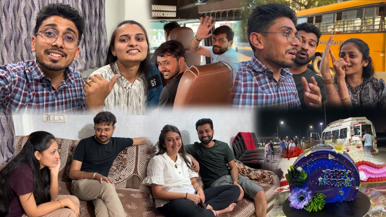 દ્વારકા જવા માટે નીકળી ગયા અને...🥹🥰 | Bhabhi Ne B'day Surprise aapi😊 | Gujju Ni Vato | #dailyvlog