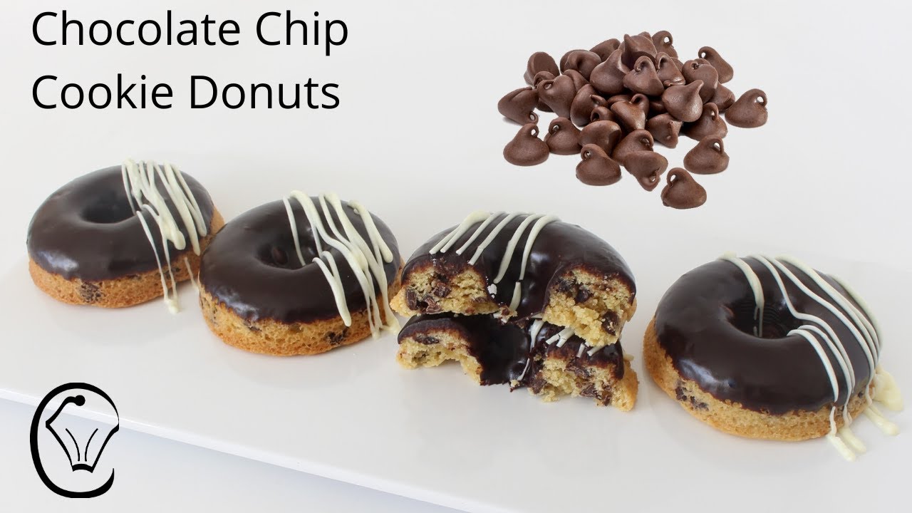Chocolate Chip Cookie Donuts A Cookie And A Donut In One Dipped In A Chocolate Ganache Glaze Y Chocolate Chip Cookies Chocolate Ganache Glaze Chip Cookies