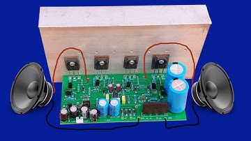 How to make Stereo Amplifier 200 WATT circuit at Home - JLCPCB