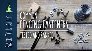 Garden Fence (Part 3.1): Testing New Fasteners to Replace Staples