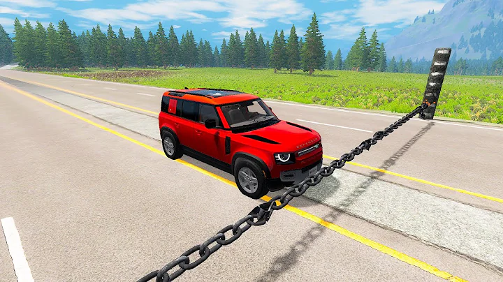 Cars vs Chain #6 – BeamNG Drive