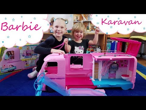 Barbie karavan od Mattela🎀🎀  | Testování hraček | Máma v Německu