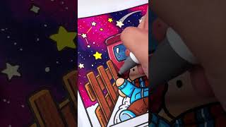 🌠 Country Night Stargazing | Cozy Country Coloring Book by Jade Summer