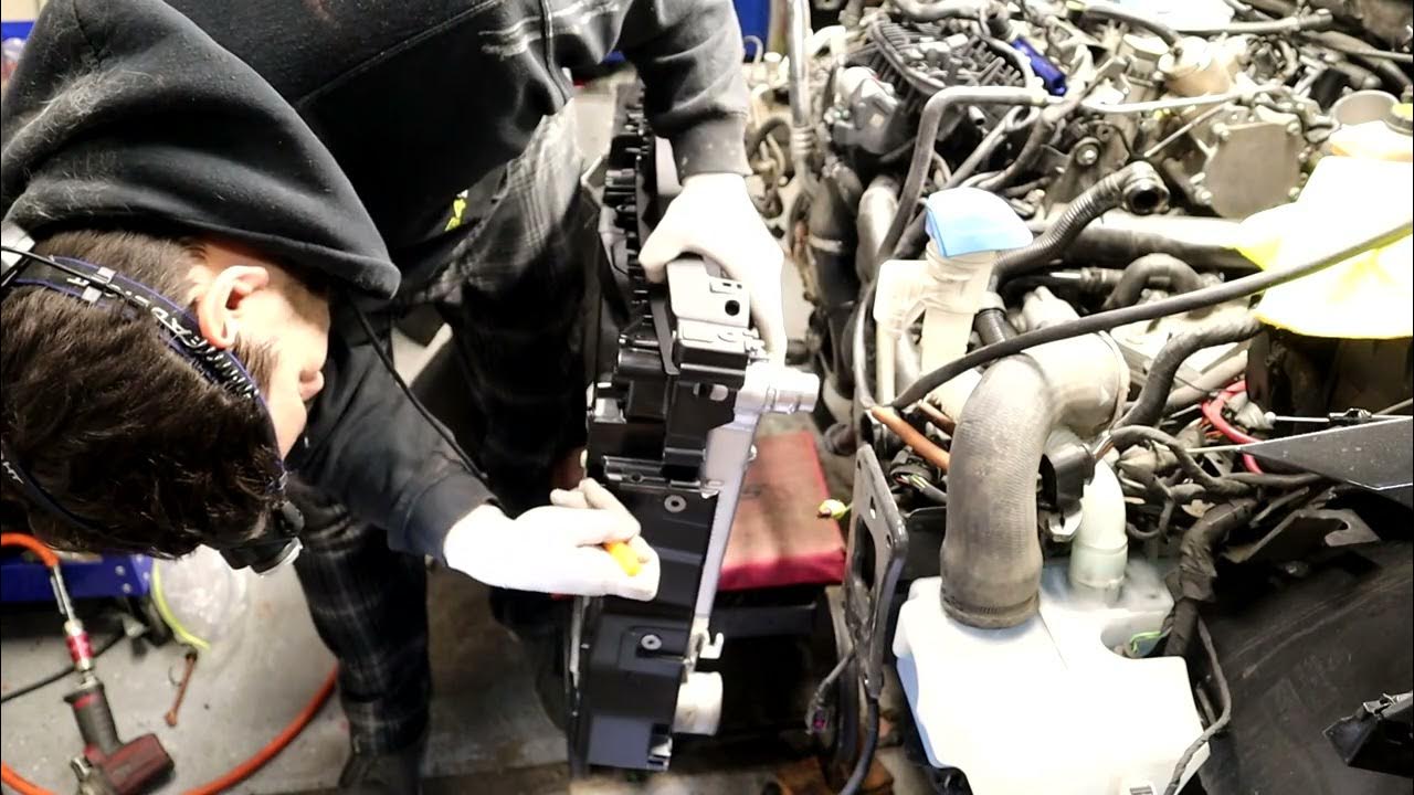 MK7 GTI Mishimoto radiator install. - YouTube
