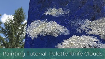 Palette Knife Beginner Cloud Painting | Palette Knife Cloud Painting Tutorial