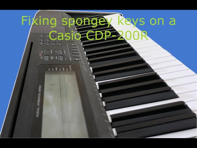 Repairing spongey keys on a Casio CDP 200R SD 480p - YouTube