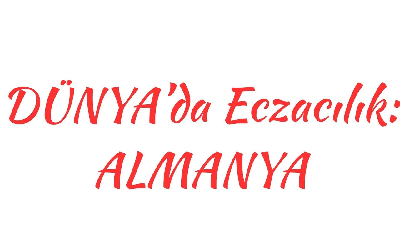 Dünya'da Eczacılık: Almanya - 2