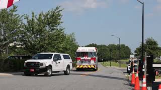 Processional escorts Hickory firefighter's casket to funeral