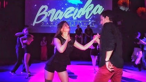 Brazuka 2018. Aleksandr Butenko and Valery Ponkina. Zouk improvisation.