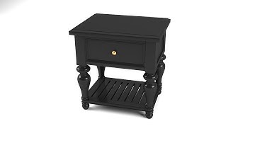 Create 3d Model of the Nightstand in 3Ds Max (Work Process)