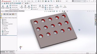 #SolidWorks || Exercises ||for || Beginners - 37 How to use linear pattern Command in solidworks 