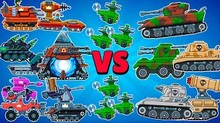 ALL 7 EPIC TANKS and Booster DRONE FIGHT in ADVENTURE MODE in Hills of Steel