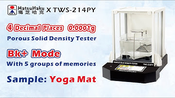 Yoga Mat #Bulk #Porous Solid #Density Tester 【TWS-214PY】