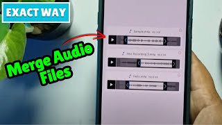 How to Merge Audio Files in iPhone 2026 || Combine Two Audio Files mobile