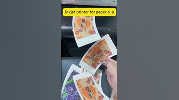 Paper cup printing machine #inkjetprinter #digitalprinting #cmyk #papercup #machine #factory