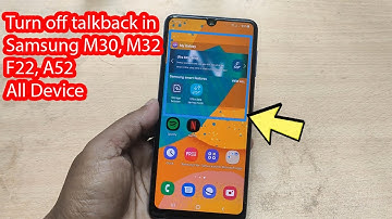 How to turn off talkback in Samsung (M32 M30 M31 F22 A32 A52s)