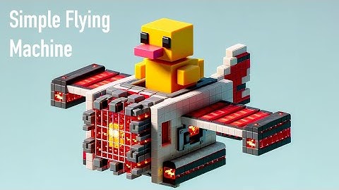 Build a Minecraft Flying Machine: Basic Piston and Slime Block Mechanism 🚀