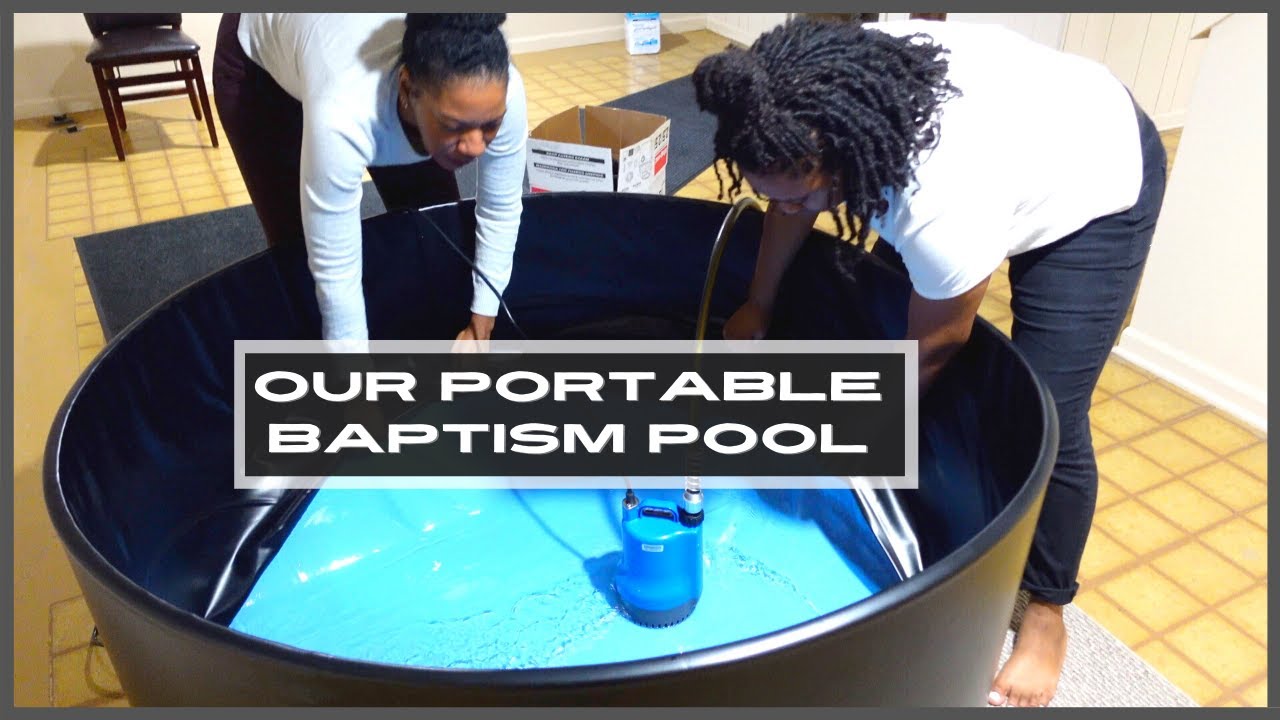 Our Portable Baptism Pool: Tutorial on how to use - YouTube