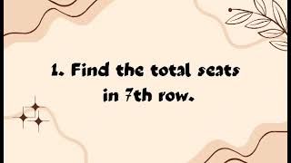 Performance task about Arithmetic sequence 10