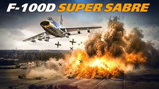 Autobahn Scramble | F-100D Super Sabre Insane Bombing Run | Digital Combat Simulator | DCS |