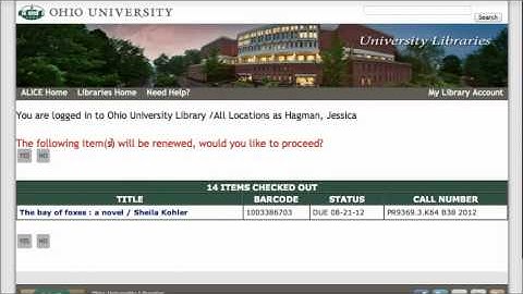 Renew Your Books Online