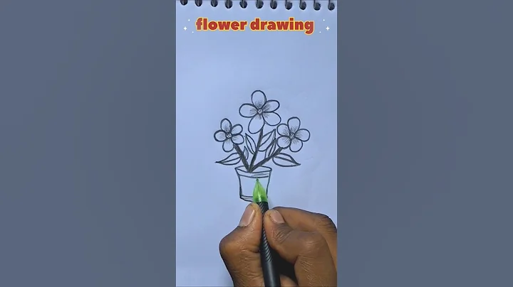 easy flower drawing ✨️ 🏵#flowerart #shortsdrawing #pencildrawing #viral #sketch #drawing