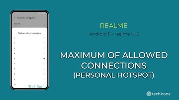 How to Set a Maximum of Allowed Connections (Personal Hotspot) - realme [Android 11 - realme UI 2]